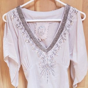 Flirty tunic style dress Chill Saffron small